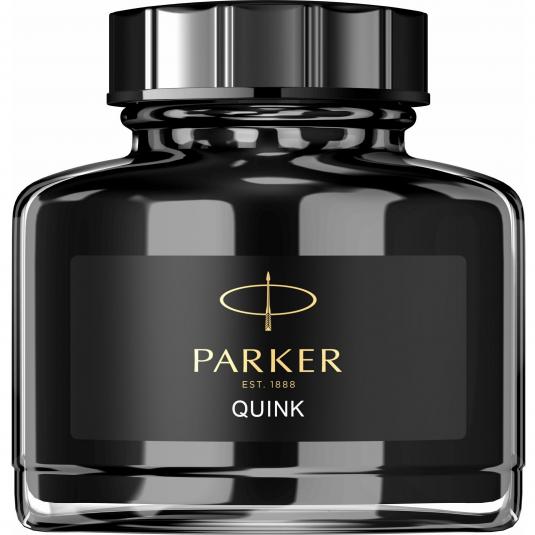 Parker recharges pour stylo roller, pointe moyenne, encre noire QUINK